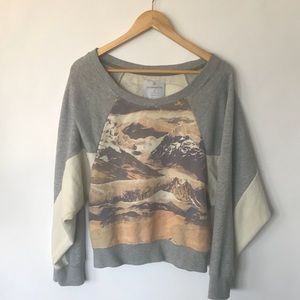 Alternative Mountain Sweatshirt in Gray - L